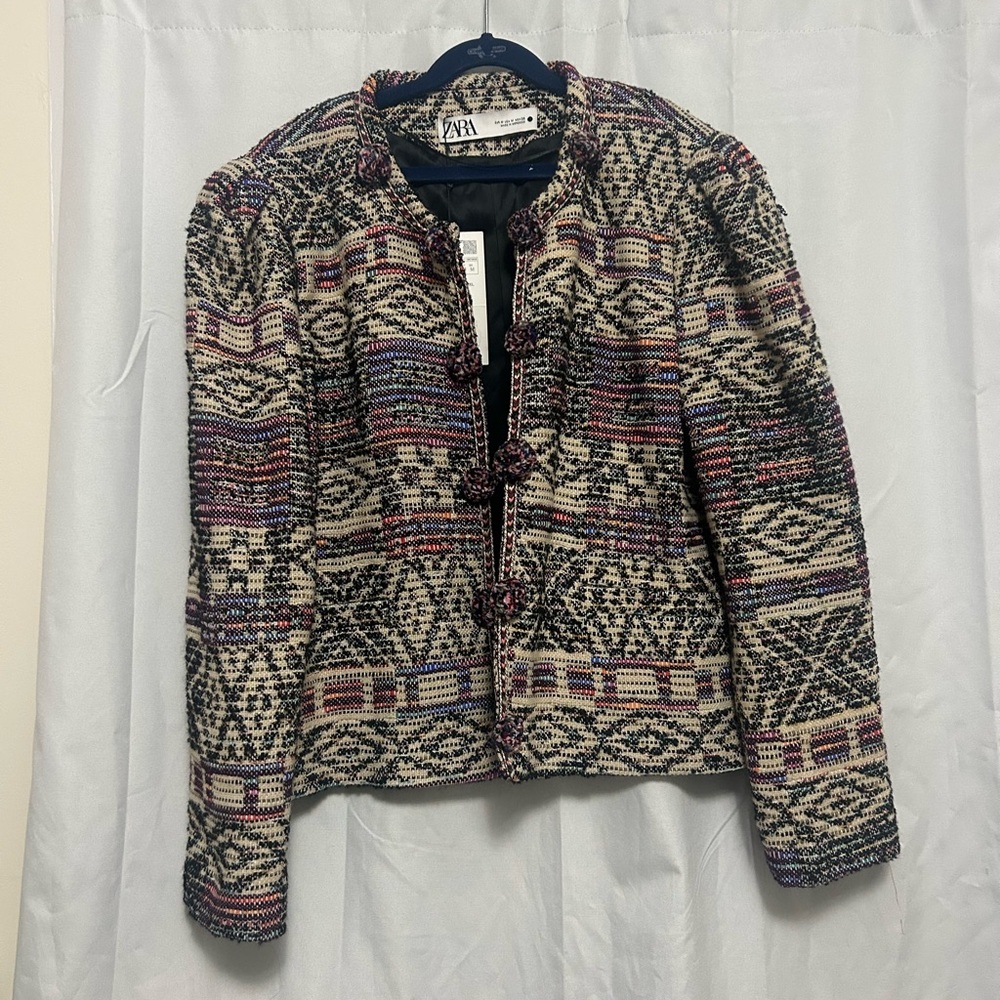 Zara patterned blazer BRAND NEW WITH TAGS